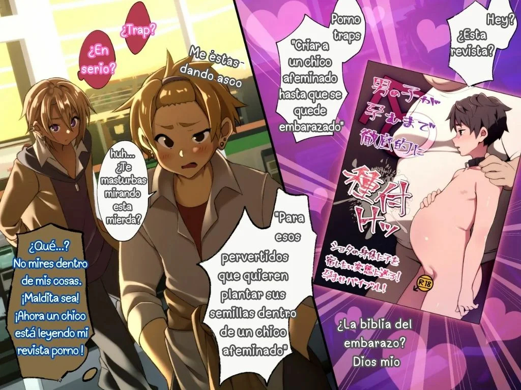 [Hinahara Yashiki (Hinahara Hajime)] [Mesu Ochi♂] Kane de Katta Furyou Danshi o Haramaseru [Spanish][Traducciones Traps] - Page 7