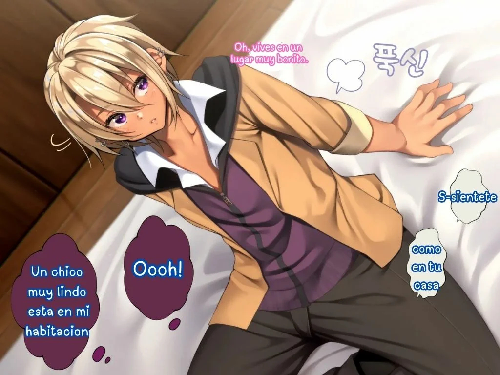 [Hinahara Yashiki (Hinahara Hajime)] [Mesu Ochi♂] Kane de Katta Furyou Danshi o Haramaseru [Spanish][Traducciones Traps] - Page 16