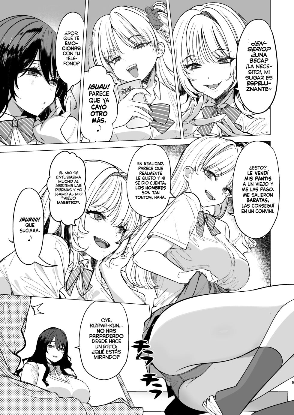 [AMAYADORI+ (Harenochiame)] Kuzu Onna o Kau | Comprando una Colegiala Puta [Spanish] [EromegameTT y RapazDivina] [Digital] [Incomplete] - Page 5