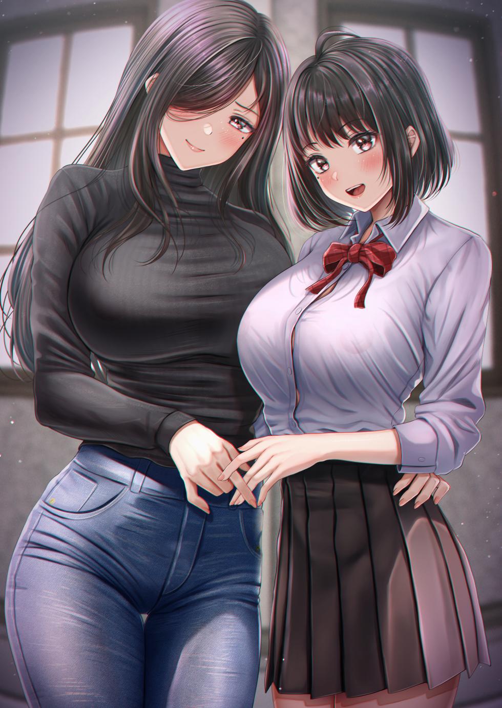 [&norino] Sono Toshi no Hanareta Kurokami Shimai to Omeko suru Hanashi | 그 나이 차이나는 흑발 자매와 섹스하는 이야기. [Korean] [Digital] - Page 38