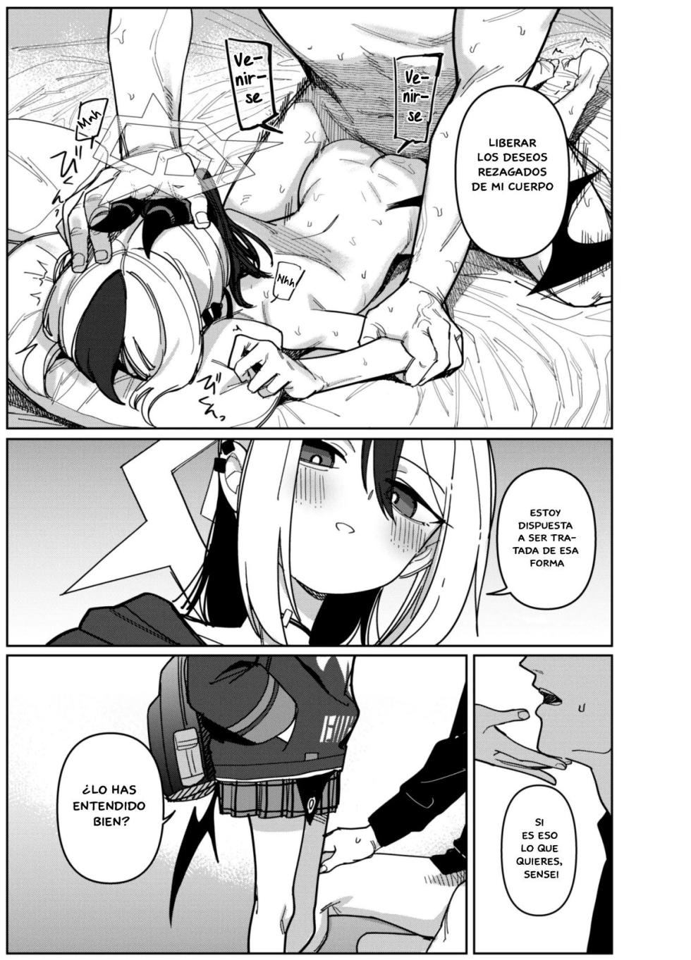 [PYPYworks (Syamonabe)] Onikata Kayoko wa Konna Koto Shinai. Part. 2 (Blue Archive) [Spanish] [Las Profanadas Scan] [Digital] - Page 9