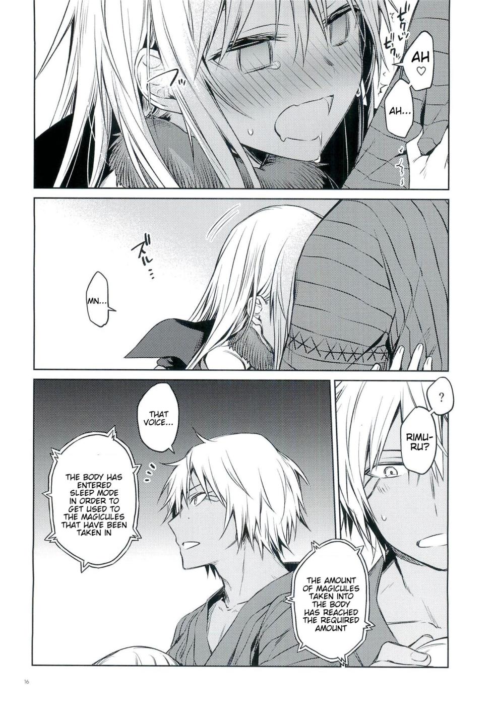 (to infinity) [Kuusou Kyuuka (Mikoto Kei)] Tokunou! Boufuu Maso | Especially Dense Tempest Magicules! (Tensei Shitara Slime datta Ken) [English] [Keksz] [Decensored] - Page 15