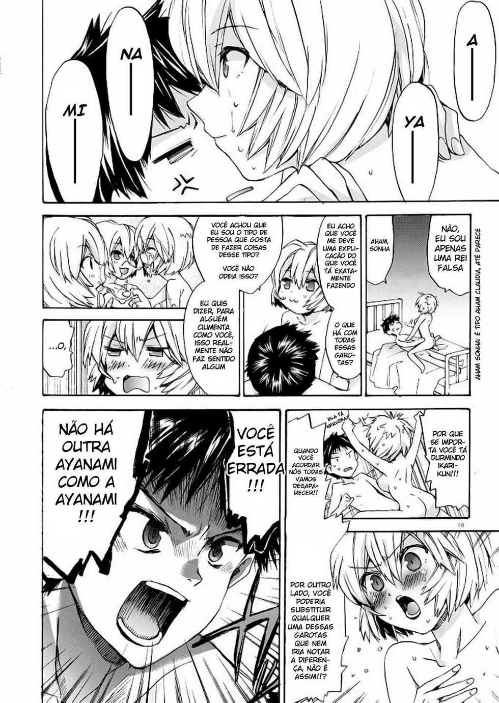 (COMIC1☆4) [Aihara Otome (Nyoriko)] Ayanami House e Youkoso (Neon Genesis Evangelion) [Portuguese-BR] [Hentai Arimasu] - Page 18
