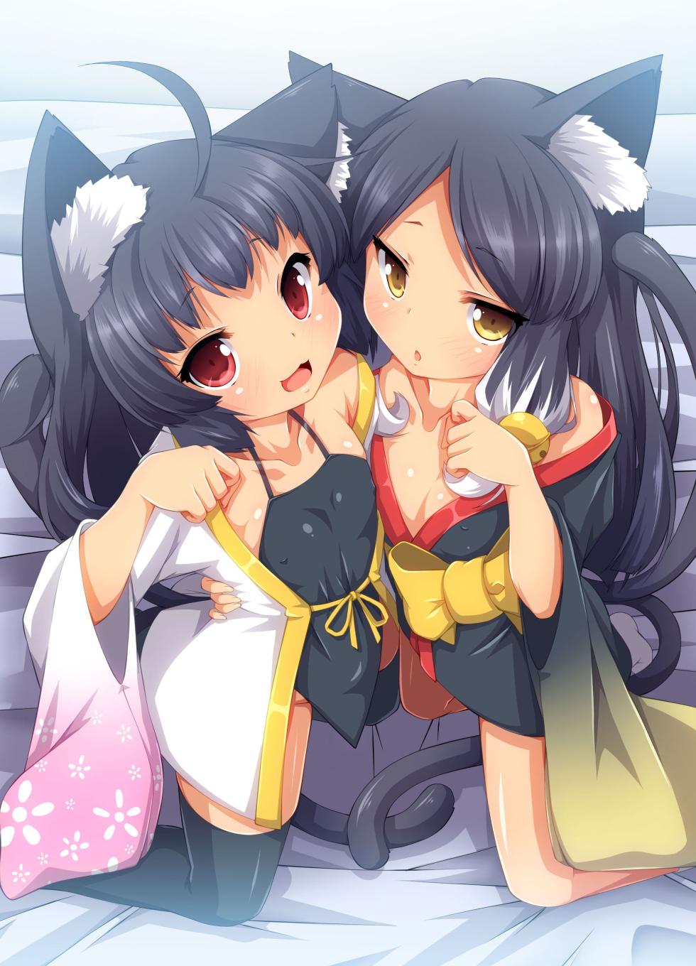 [NCP] Tsundere Neko Shimai no Zenshin Gohoushi SEX ~ Goon wa Watashitachi no Karada de Okaeshi Itashimasu | 傲娇猫姐妹身心侍奉SEX [Chinese] [郝哥鸽个人汉化] [Digital] - Page 29