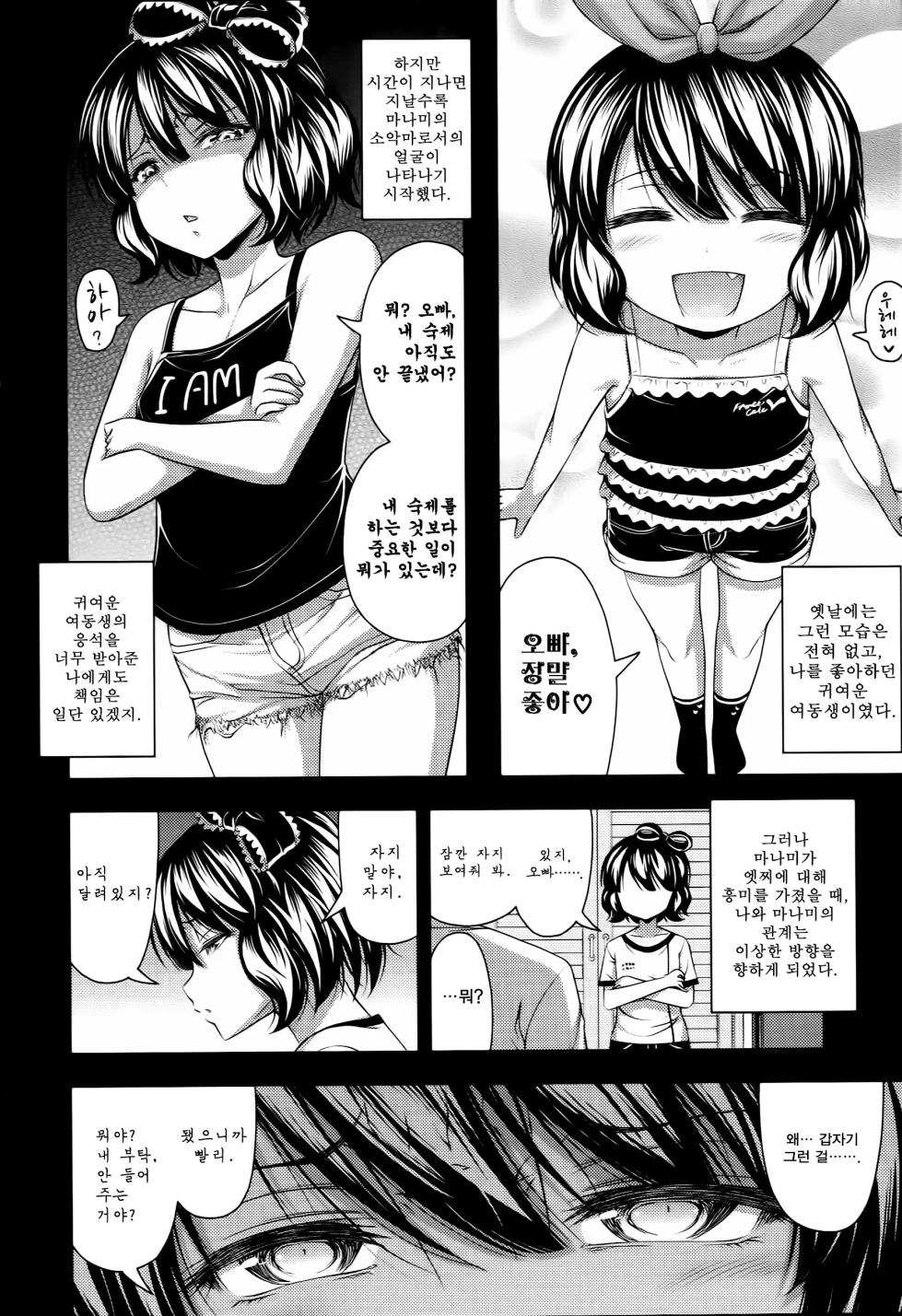 [Noise] Onii-chan Dai Dai Daisuki | 오빠 정말정말 정~말 좋아해♥ (Short Pants no Onnanoko no Hatsuiku ga Yosugiru Ken ni Tsuite) [Korean] - Page 4