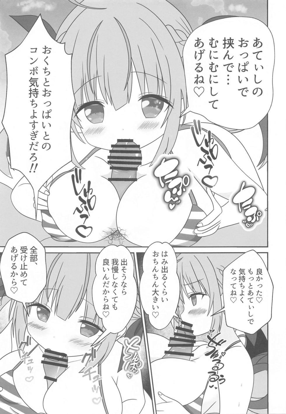 (C104) [Akualium (Hiiragi-sensei)] Itadaki Cosplayer Aqua to Nakayoku Shiyo Hen (Minato Aqua) - Page 10