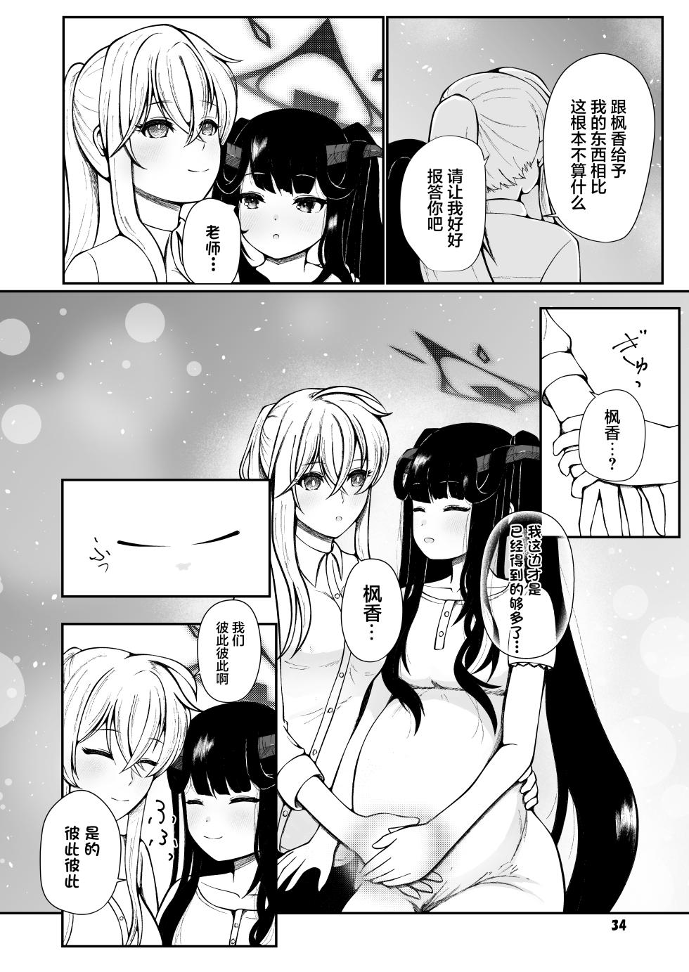 [Magical Kagechousukashi (Kagechousukashi,)] Fuuka to Sannin, Totsukitooka. (Blue Archive) [Chinese] [Digital] - Page 33