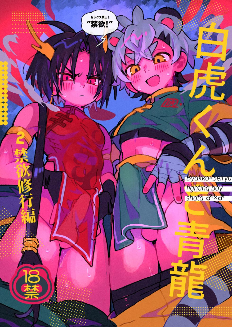 [Pometeor (Enotou)] Byakko-kun to Seiryuu 2 ~Kinyoku Syugyou Hen~ [Chinese]  [Digital] - Page 1