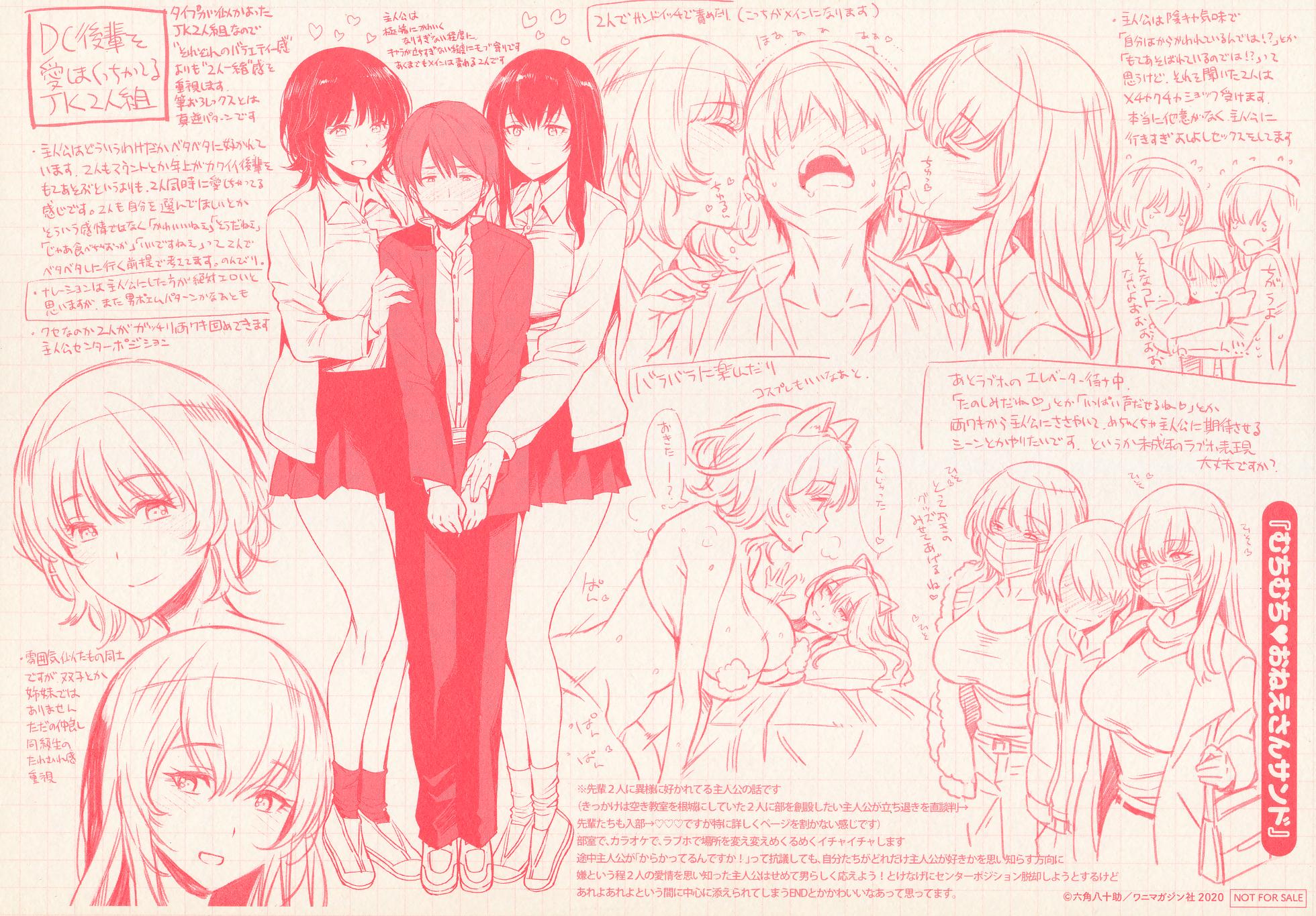 [Rokkaku Yasosuke] Torotoro ni Shite Ageru Ichibu Kyousan Shoten Wanimagazine Sha Gentei Leaflet Chara Settei Rough Shuu - Page 4