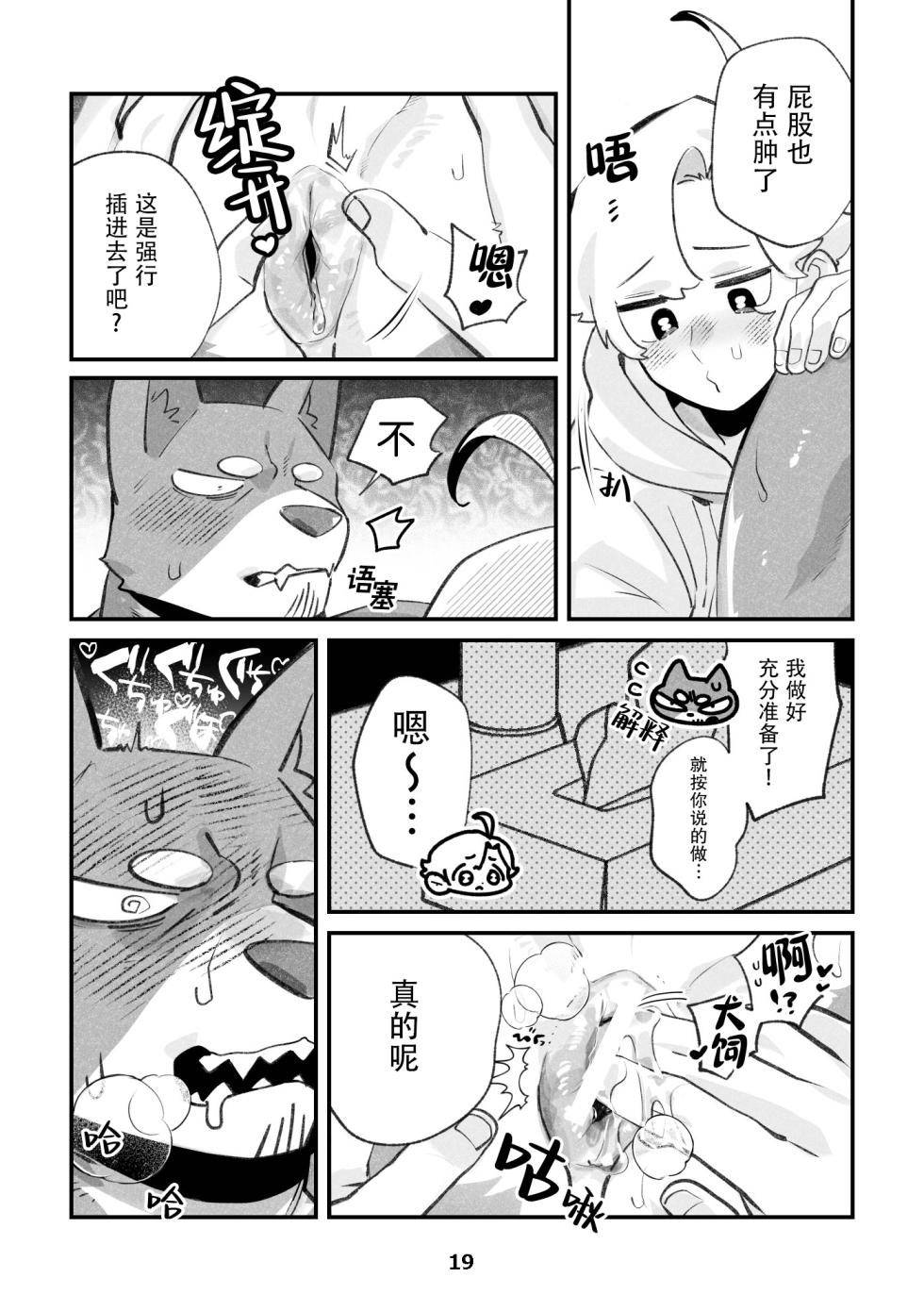 (Kemoket 15) [Kenkou Kedama Seikatsu (Kadiro)] Inukei no R18 (Inukei no Kareshi) [Chinese][Digital][神州国光社] - Page 19