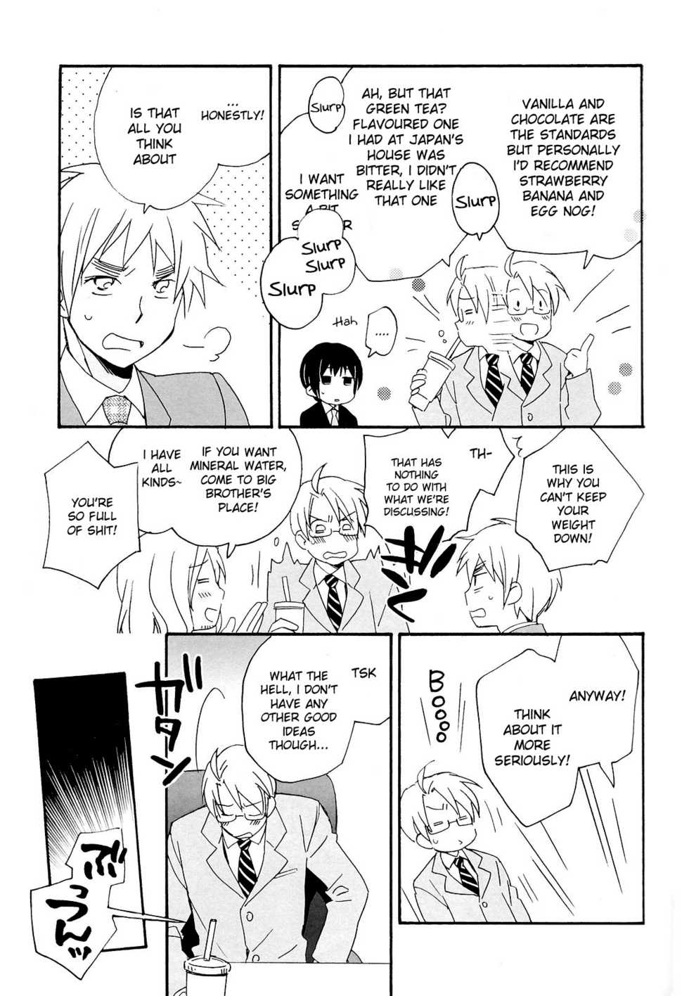 [Hobby Hobby (Iwaki Soyogo)] Kyouiku-jou, Yoroshiku nai Koto (Hetalia: Axis Powers) [English] - Page 4