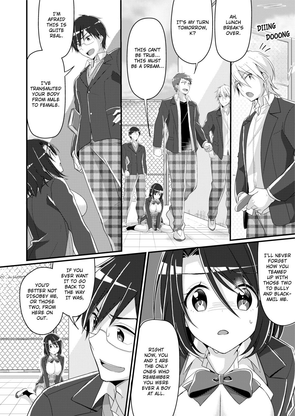 [TSF no F (NOMU)] Disciplining the Ill-Mannered Class President into a Masochistic Slut [English] [Decensored] - Page 15