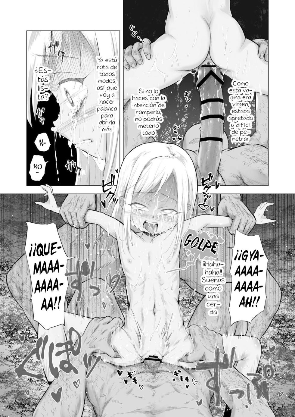 [Broccoli Doubutsuen (Burodou)] Yamaoku de Joshi Shougakusei o Okusuri to Alcohol de Rape Shichau Hon + Shinkan no Ko no Ushirode Kousoku Omakebon [Spanish] [Hs enfermos] [Digital] - Page 29