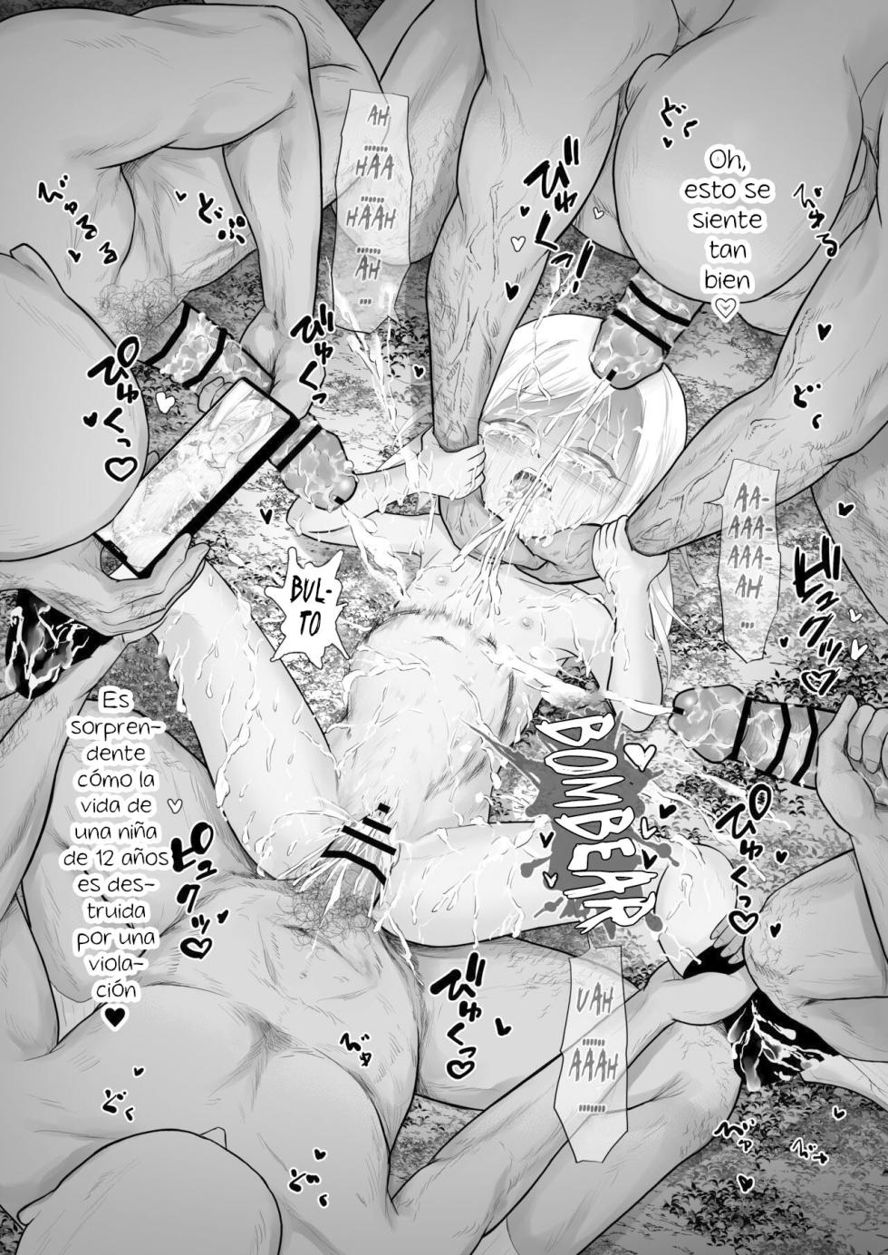 [Broccoli Doubutsuen (Burodou)] Yamaoku de Joshi Shougakusei o Okusuri to Alcohol de Rape Shichau Hon + Shinkan no Ko no Ushirode Kousoku Omakebon [Spanish] [Hs enfermos] [Digital] - Page 35