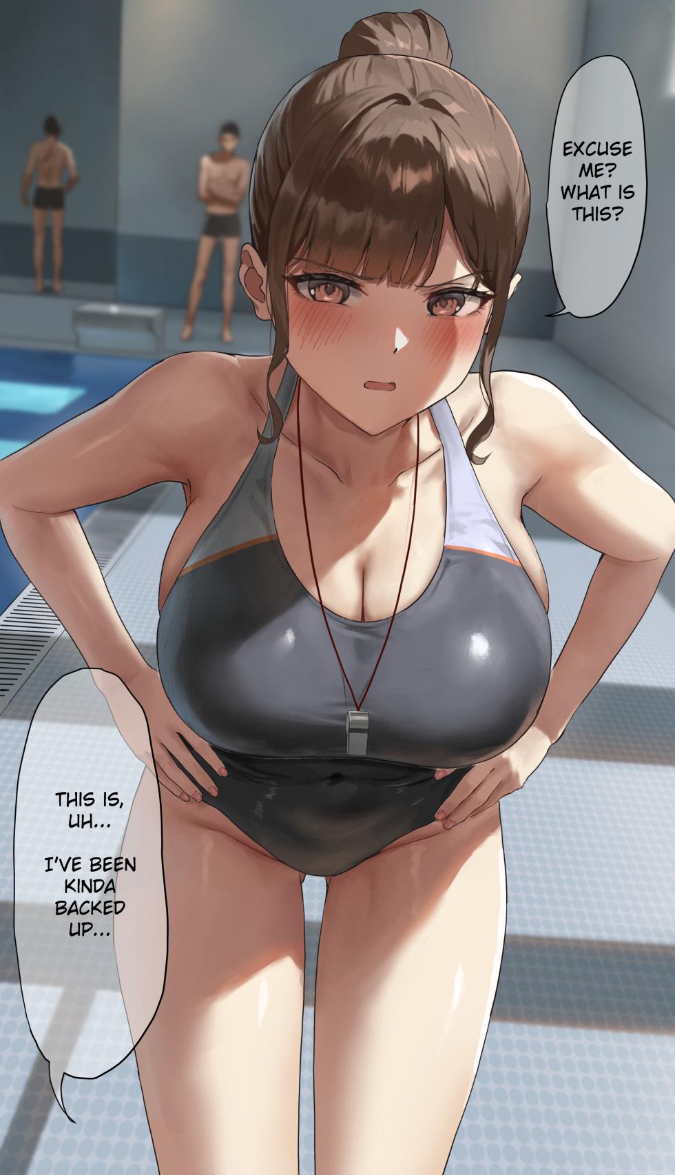 [Anteiru] Kuchi de Nuite Kureru Suieibu Komon no Sensei | The Swimming Club Coach Sucks Me Off [English] - Page 3