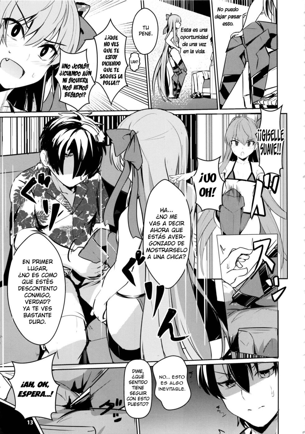(C97) [Ohanabatake (Siseki Hirame)] Sabahon in case of Meltryllis | El Libro Pesquero de Meltryllis (Fate/Grand Order) [Spanish] [Moryango] - Page 14