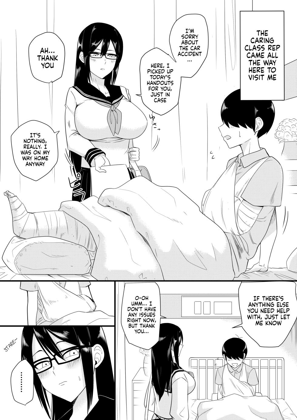 [Makosho] Sewayaki na Kyonyuu Gakkyuu Iinchou Sono 1-10 | The Kind and Caring Busty Class Rep Ch.1-10 [English] - Page 1