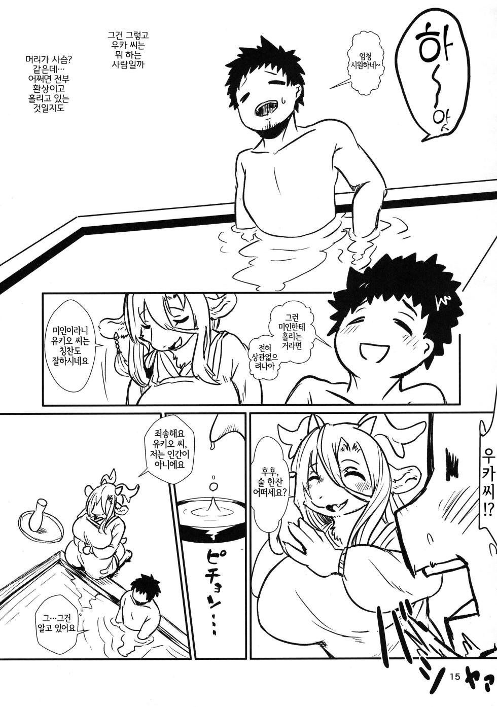 (Kemoket 15) [Hoshi Futatsu. (Yoo Oona)] Atarayoru no Gozen | 아쉬운 밤의 밥상 [Korean] [LWND] - Page 14