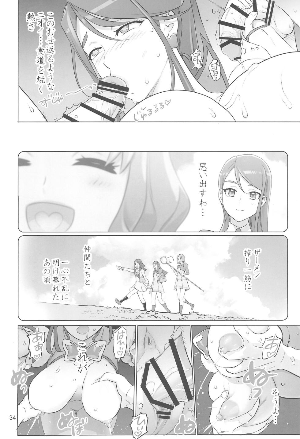 (C104) [Digital Accel Works (INAZUMA)] ADULT CURE AQUA "Ver.Karen" Otona no Hanashi (Kibou no Chikara ~Otona Precure '23~) - Page 33