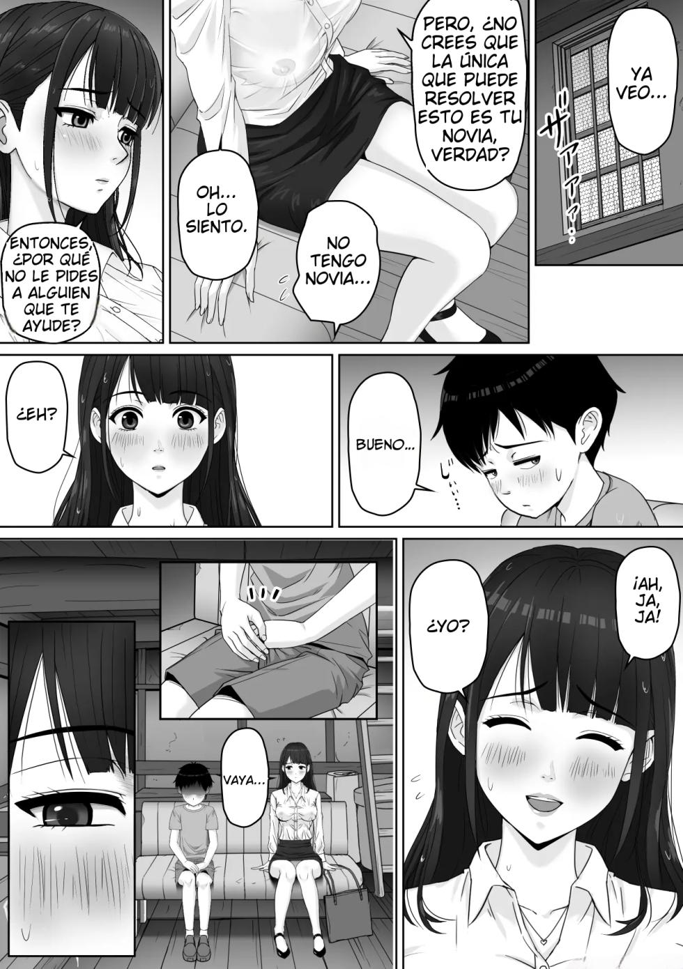 [Soyokaze Buranko] Kateikyoushi no Onee-san to Amayadori suru Koto ni Natta Hanashi | Una historia sobre cómo me refugie de la lluvia con mi tutora [Spanish] [Shining Hentai] - Page 10
