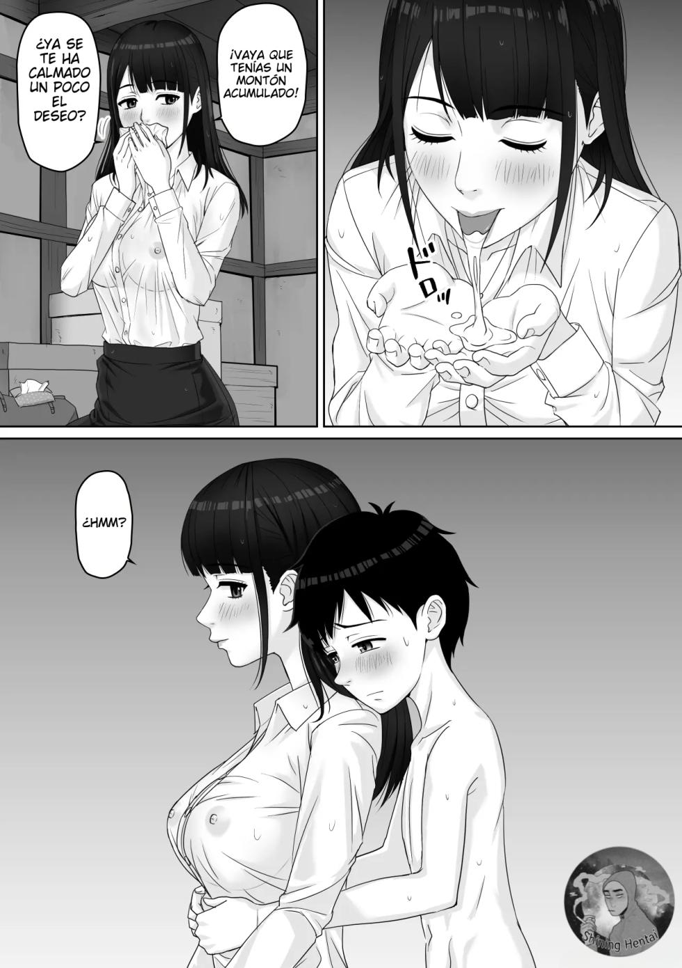 [Soyokaze Buranko] Kateikyoushi no Onee-san to Amayadori suru Koto ni Natta Hanashi | Una historia sobre cómo me refugie de la lluvia con mi tutora [Spanish] [Shining Hentai] - Page 16