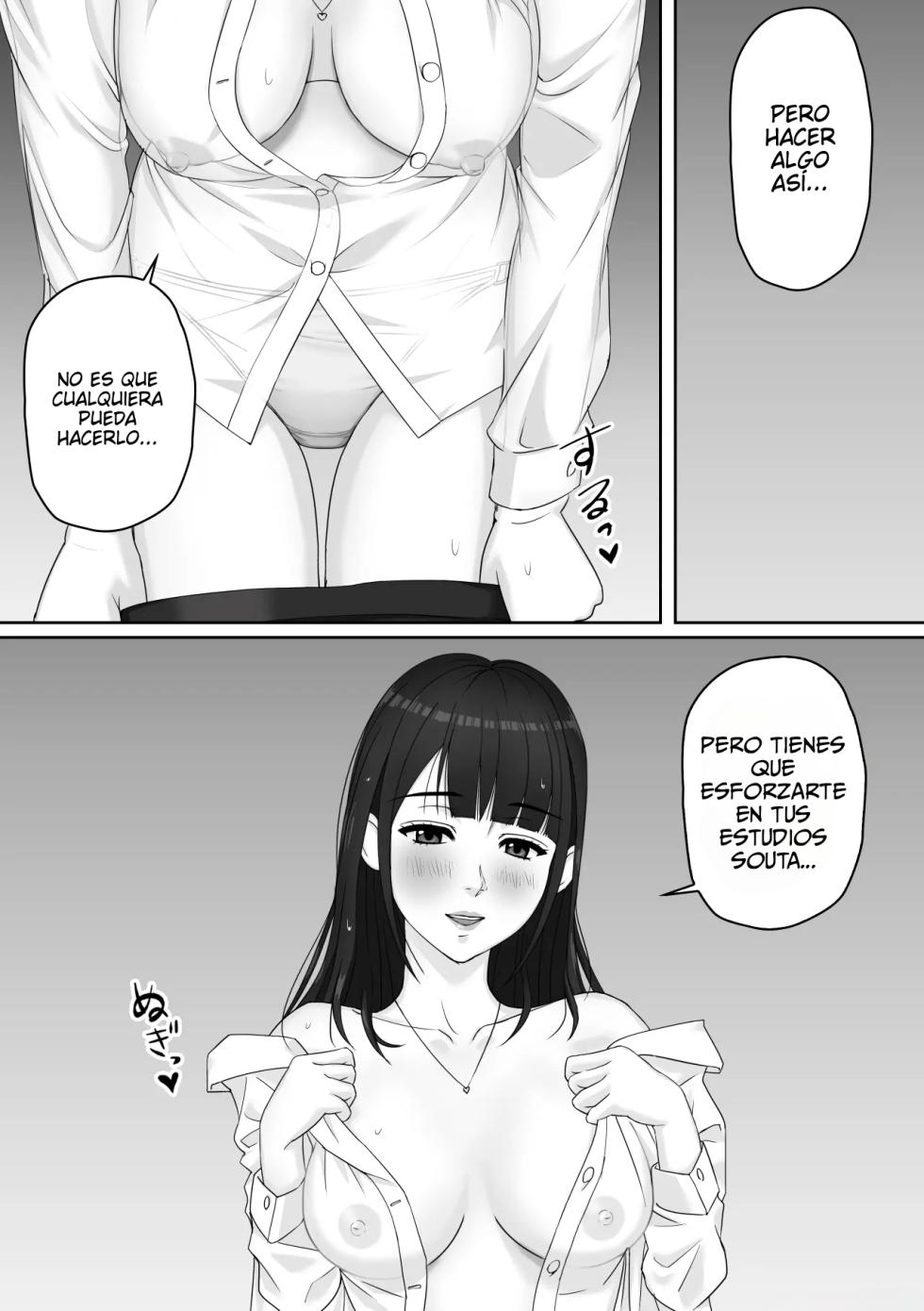 [Soyokaze Buranko] Kateikyoushi no Onee-san to Amayadori suru Koto ni Natta Hanashi | Una historia sobre cómo me refugie de la lluvia con mi tutora [Spanish] [Shining Hentai] - Page 18