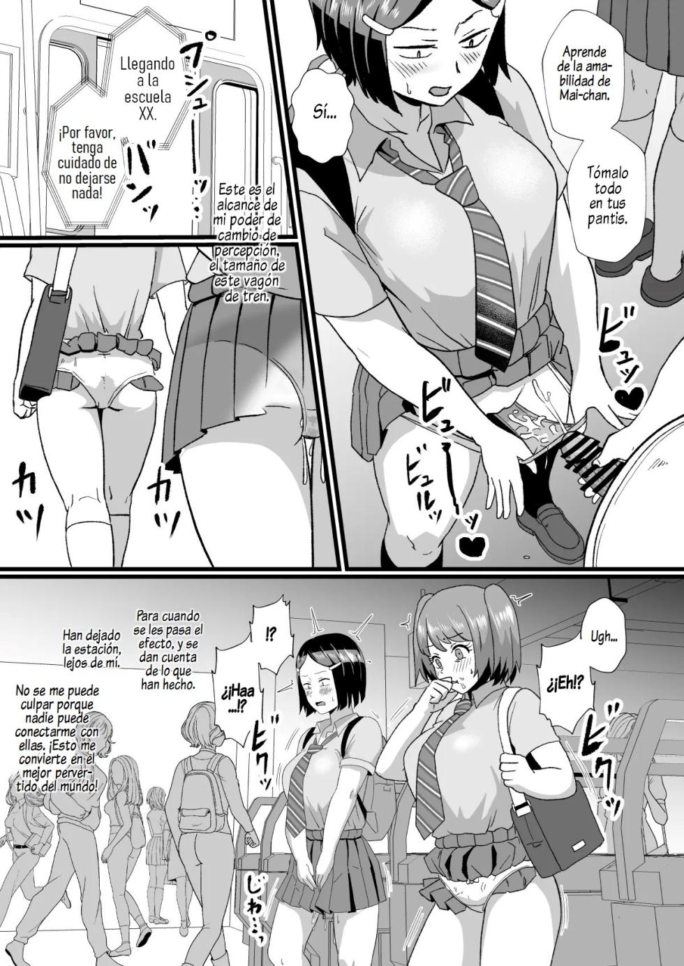 [Hotel Shikinseki (Protohotel)] Tsuugaku Densha ni Arawareta Ninshiki Kaihen Oji-san | El hombre que Alteraró la Percepción y Apareció en el Tren Escolar [Spanish] [Al chile no sé Scan] [Digital] - Page 6