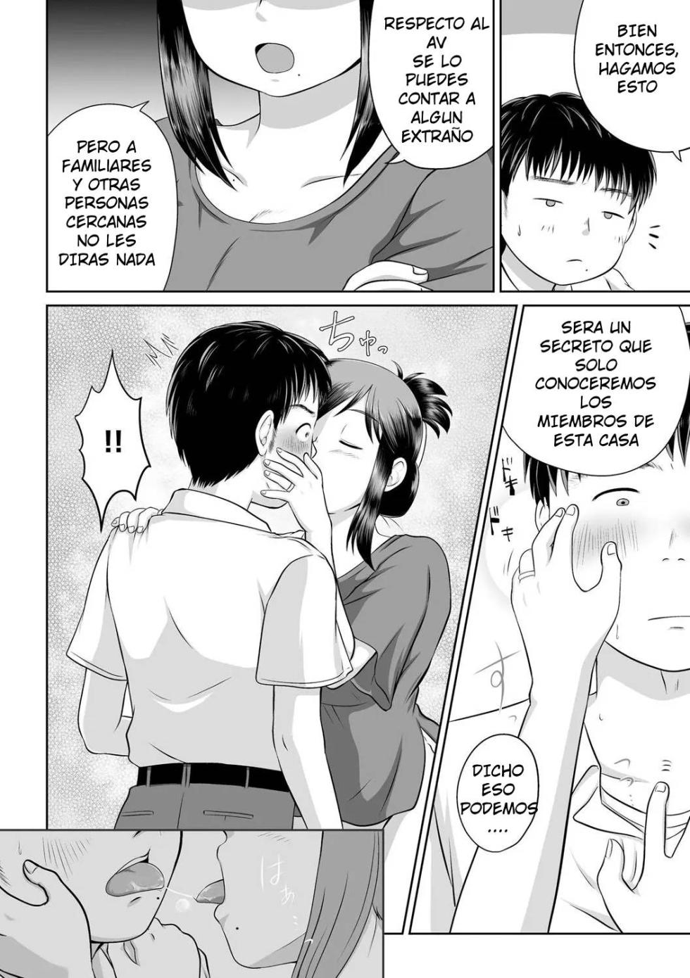 [Kanamori Yunene] Uchi no Hahaoya ga Moto AV Joyuu Datta Ken | Mi Madre Es Una Ex Actriz AV [Spanish] [Dear] - Page 12