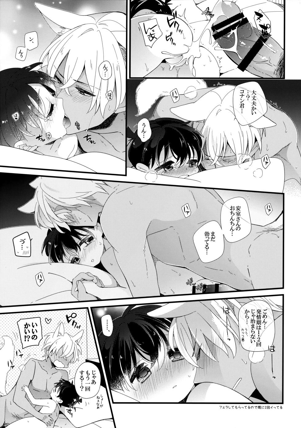 (Tantei to Koi no Himitsu) [SAKURAGASHI (Shinobu Koduki)] Hatsujou Inu ni Gochuui!! (Detective Conan) - Page 4