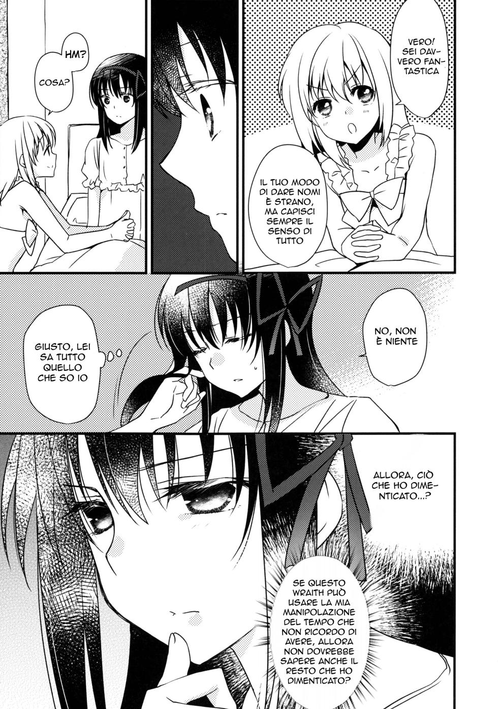 (C90) [Fukuya (Tama II)] Majuu Madoka wa Kyuusai Suru. | Amnesia a Letto (Puella Magi Madoka Magica) [Italian] - Page 7
