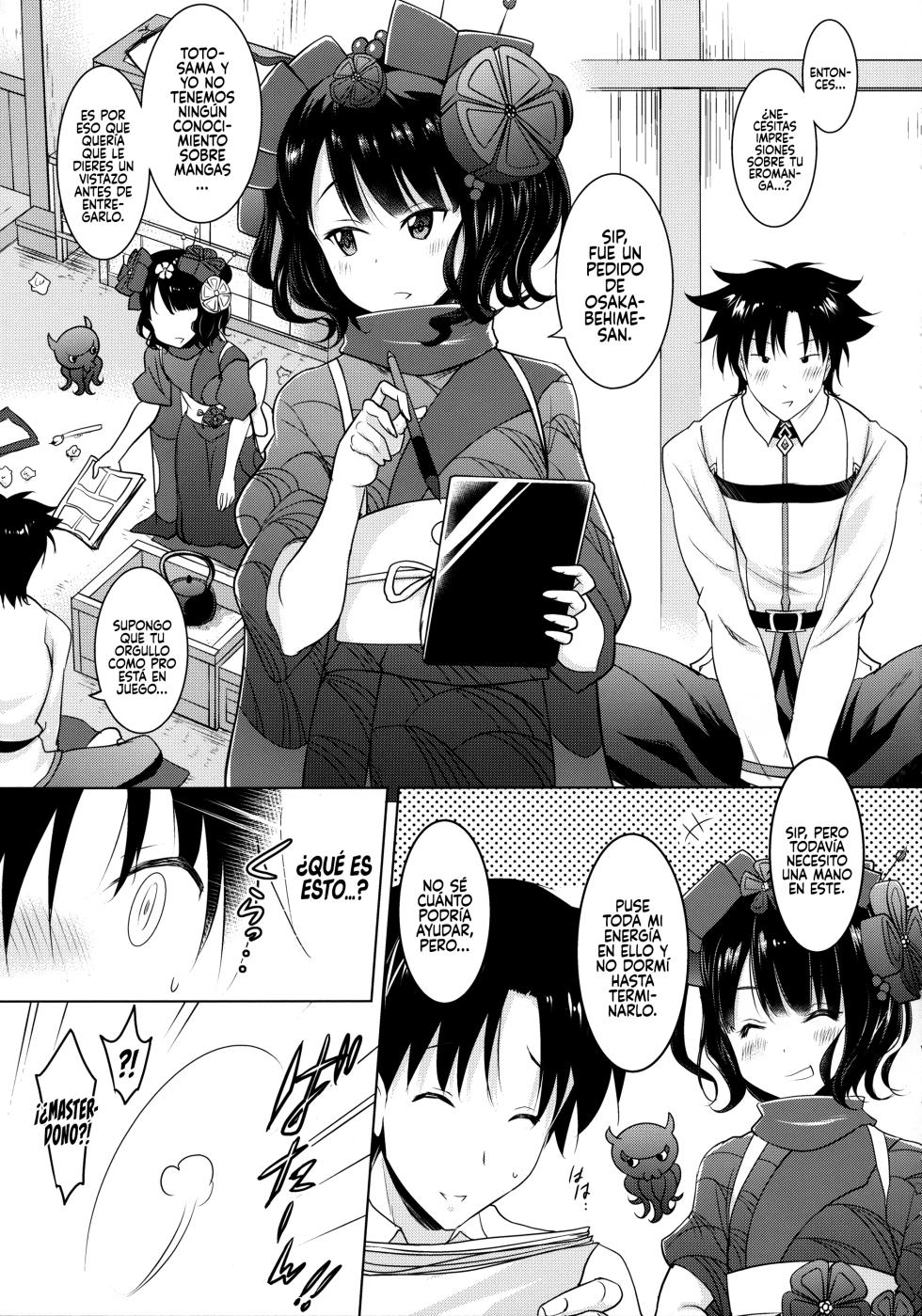 (COMIC1☆13) [Syunkan Saidaihusoku (Pony R)] Hokusai-chan ga Okuchi de Teinei ni Tannen ni Nando mo Nuite Kurete kara no Honban (Fate/Grand Order) [Spanish] [Rakuen Translations] - Page 4
