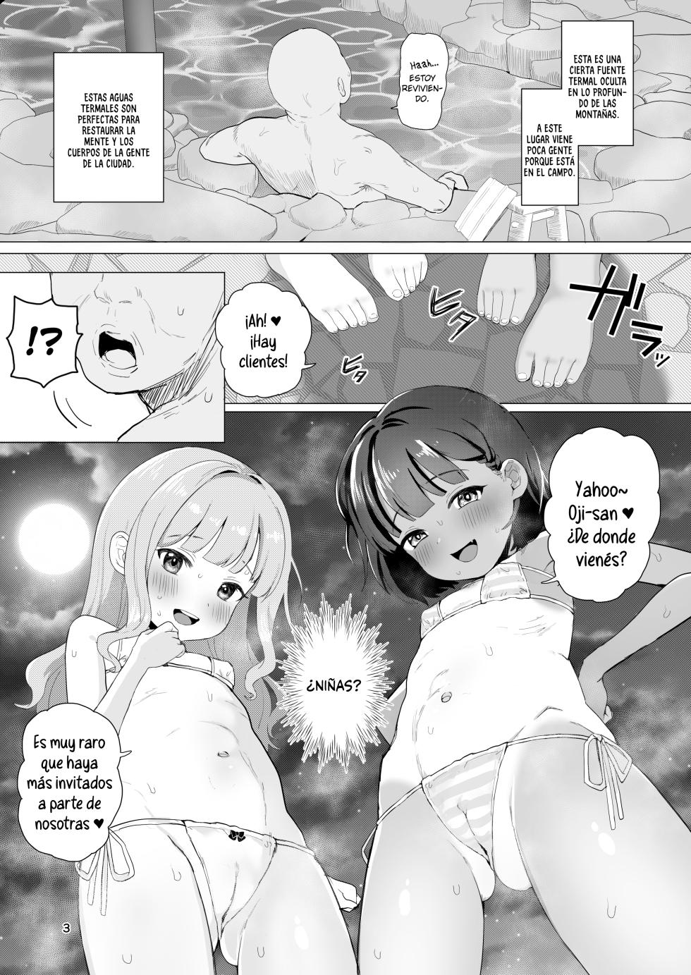 [Inmou Choregi Salad (Inchore)] Toaru Inaka no Hitou nite | En Las Aguas Termales Ocultas De Cierto Pueblo Rural [Spanish] [ElKrei] [Digital] - Page 3
