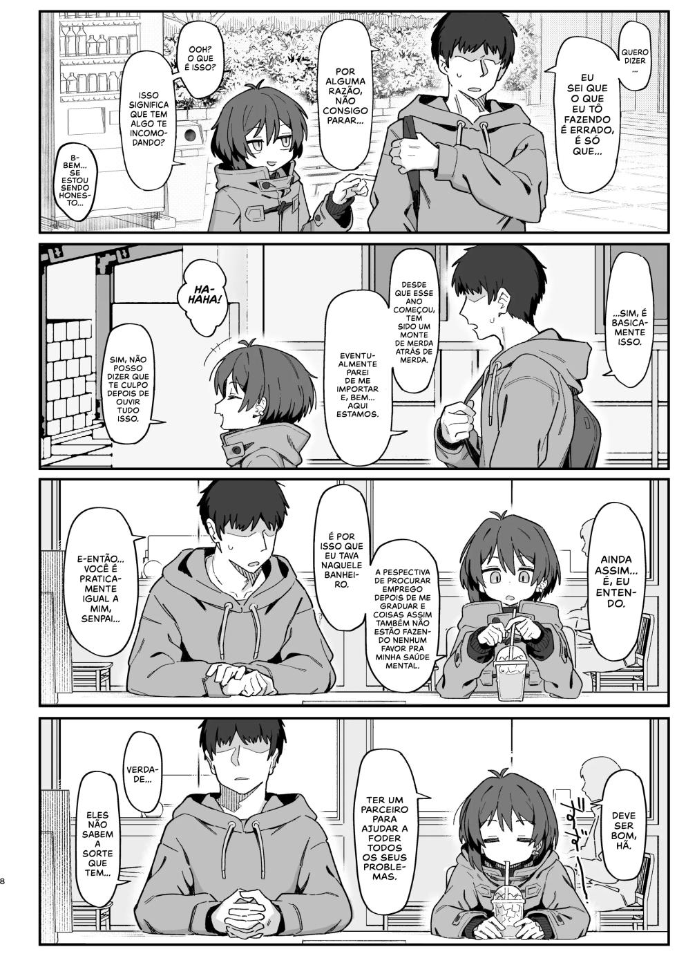 [Dagashiya (Wagashi)] Onozuka-senpai wa Warui Hito | Onozuka-senpai É Uma Garota Muito Má [Portuguese-BR] [Digital] - Page 7
