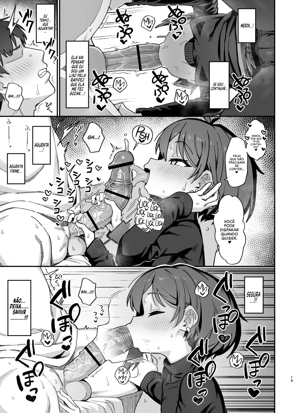 [Dagashiya (Wagashi)] Onozuka-senpai wa Warui Hito | Onozuka-senpai É Uma Garota Muito Má [Portuguese-BR] [Digital] - Page 14