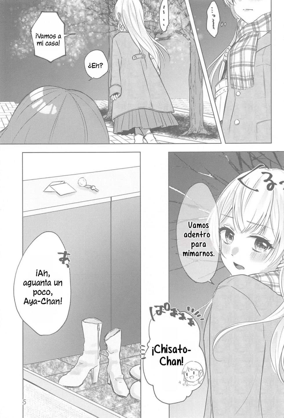 (BanG Dreamer's Party! 14th STAGE) [Amayadori (Amakasa)] Chotto Matte! - wait a minute! | ¡Espera un Momento! (BanG Dream!) [Spanish] [Lilien Trads] - Page 4
