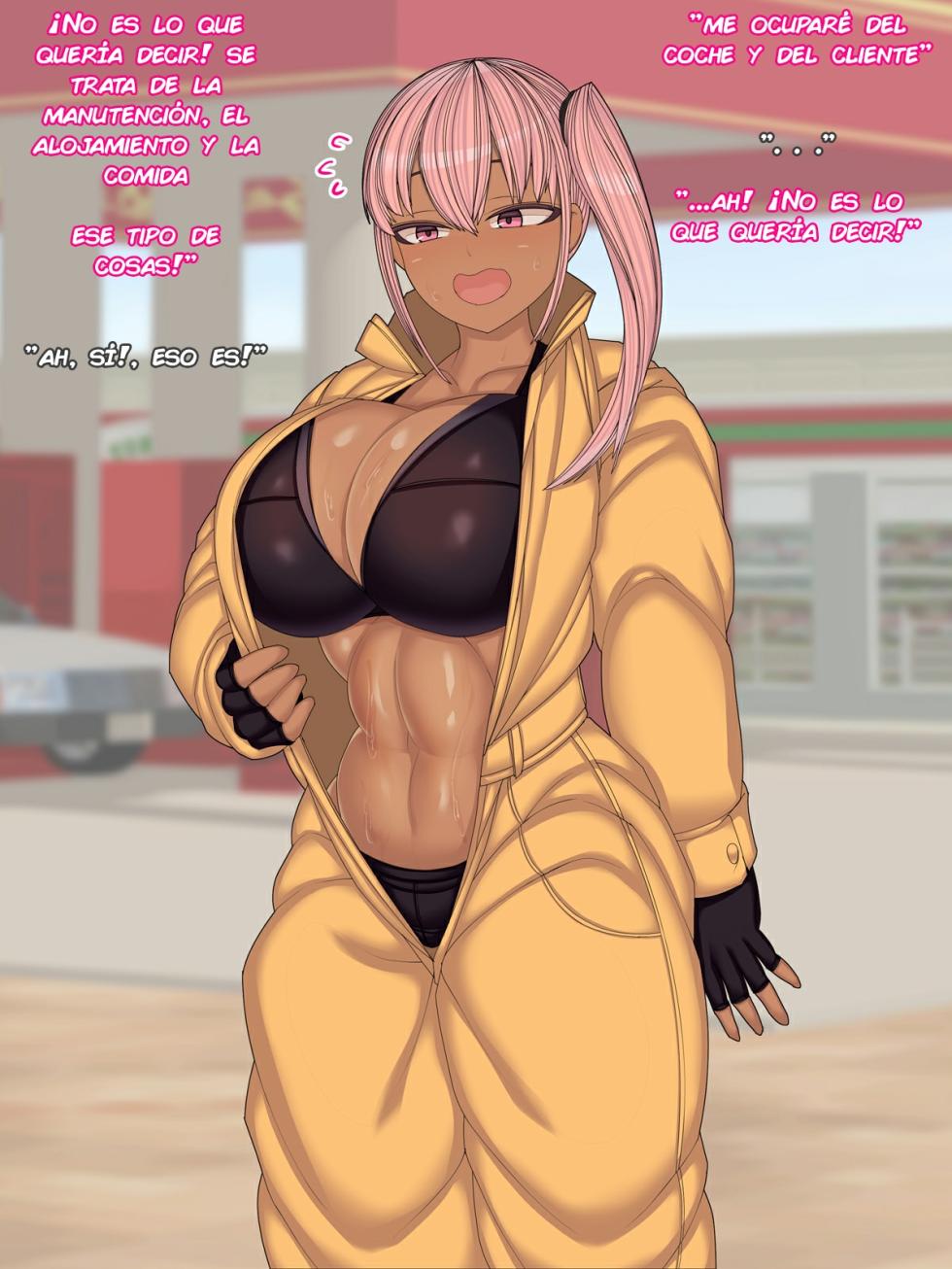 [Madoromi Andon (Madoromi)] Asekaki de Eroi Nioi no Suru Seibishi-san | Una mecánica sudorosa y de un aroma erótico [Spanish] - Page 24