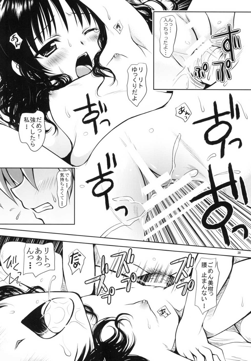 (C77) [Shiawase Kanmiryou (Yuki Tomoshi)] R Mikan toka no Soushuuhen (To LOVE-Ru) - Page 37