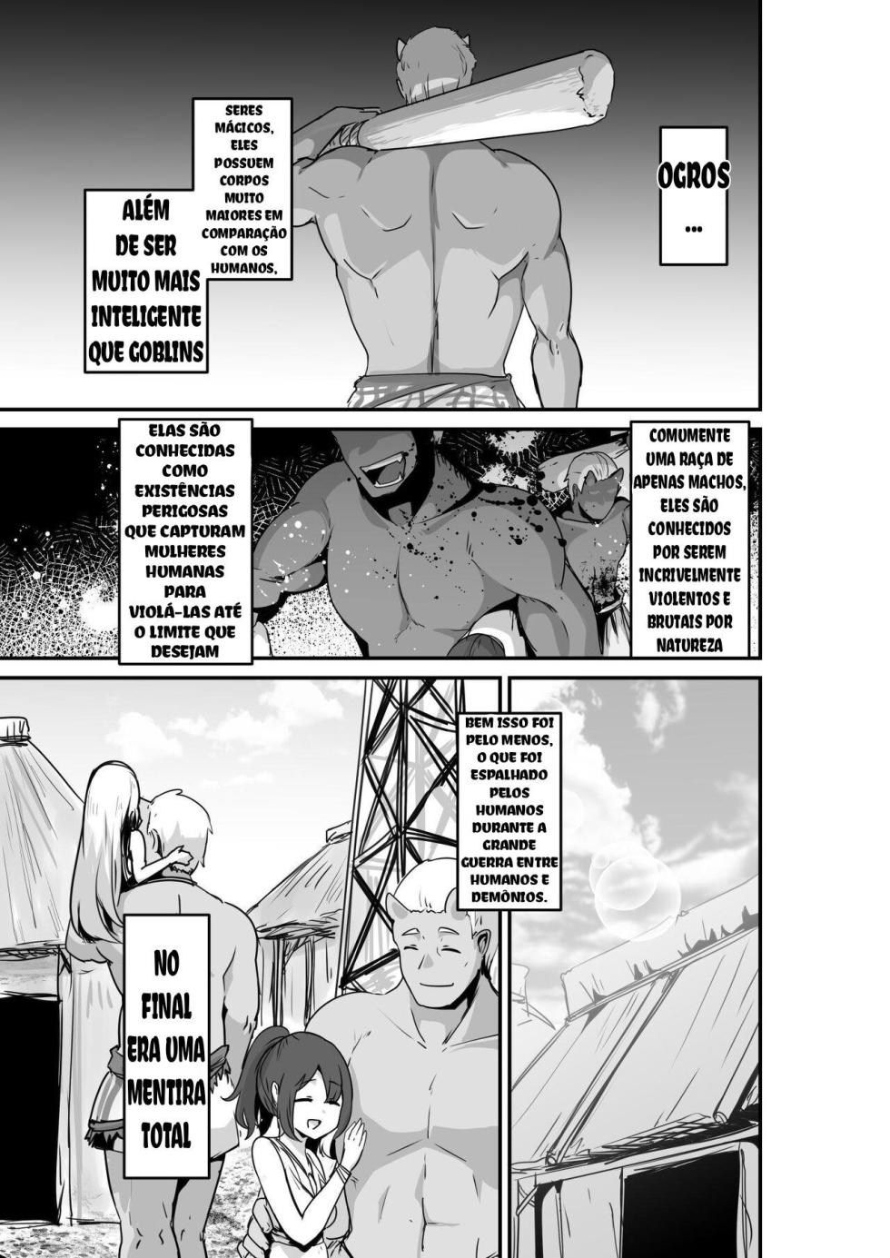 [HASHIOKI (Otemoto)] Elf to Ogre ga Love Love Ecchi Suru Ohanashi [Portuguese-BR] - Page 3