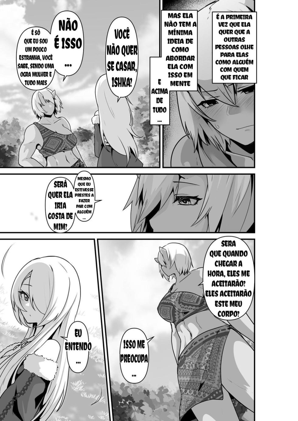 [HASHIOKI (Otemoto)] Elf to Ogre ga Love Love Ecchi Suru Ohanashi [Portuguese-BR] - Page 9