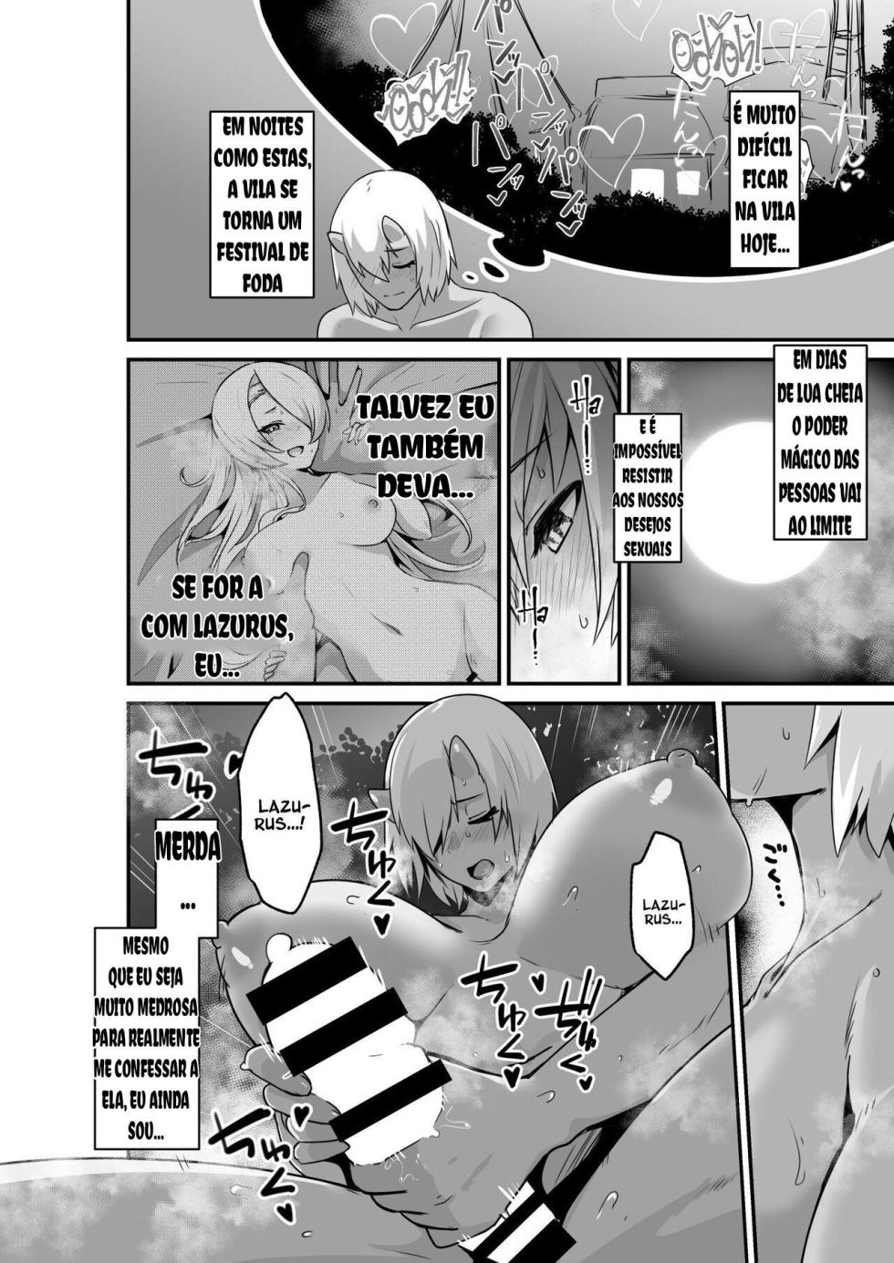 [HASHIOKI (Otemoto)] Elf to Ogre ga Love Love Ecchi Suru Ohanashi [Portuguese-BR] - Page 12