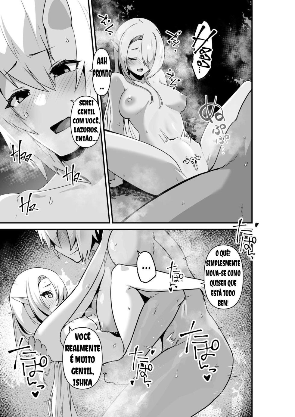 [HASHIOKI (Otemoto)] Elf to Ogre ga Love Love Ecchi Suru Ohanashi [Portuguese-BR] - Page 35