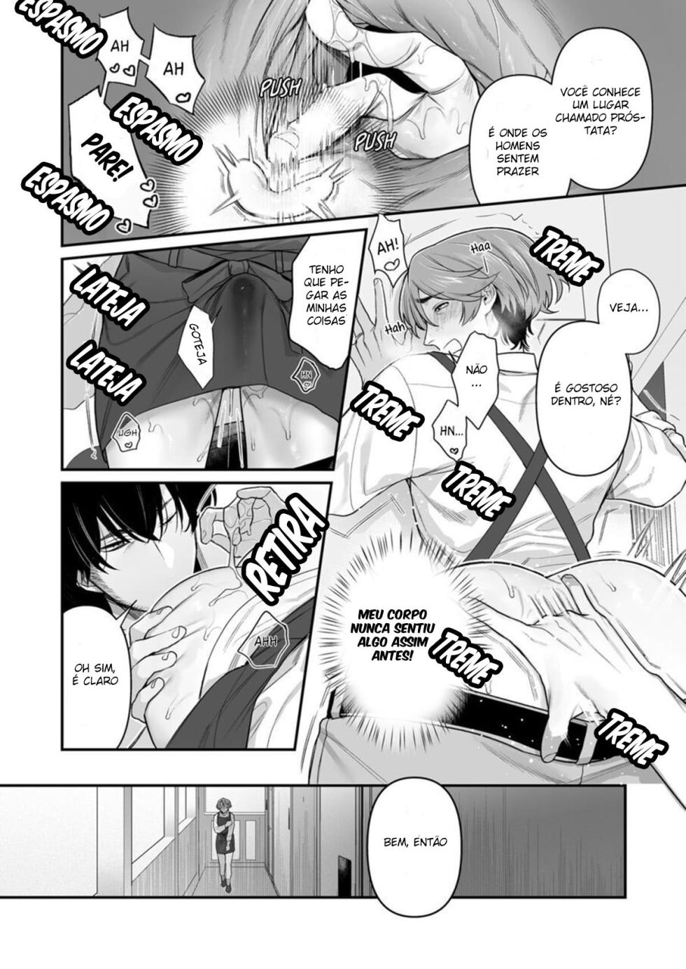 [Teniya Yoshiwaki] Tsukushite, Tsukarete, Ai ni Naku (Zenpen) [Portuguese-BR] - Page 19