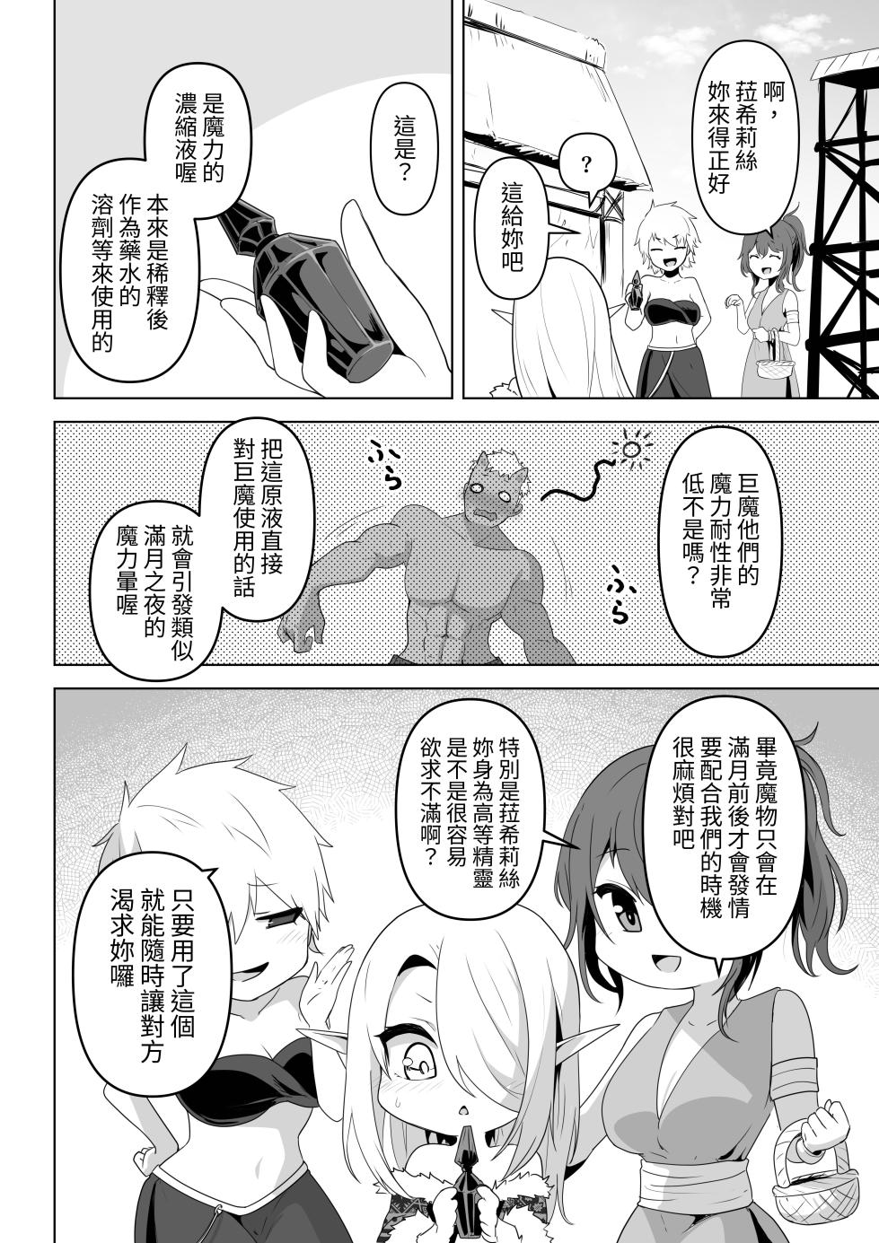 [HASHIOKI (Otemoto)] Seiyoku Tsuyo Tsuyo Elf wa Muriyari Okashite Hoshii [Chinese] [蕪菁堂] - Page 8