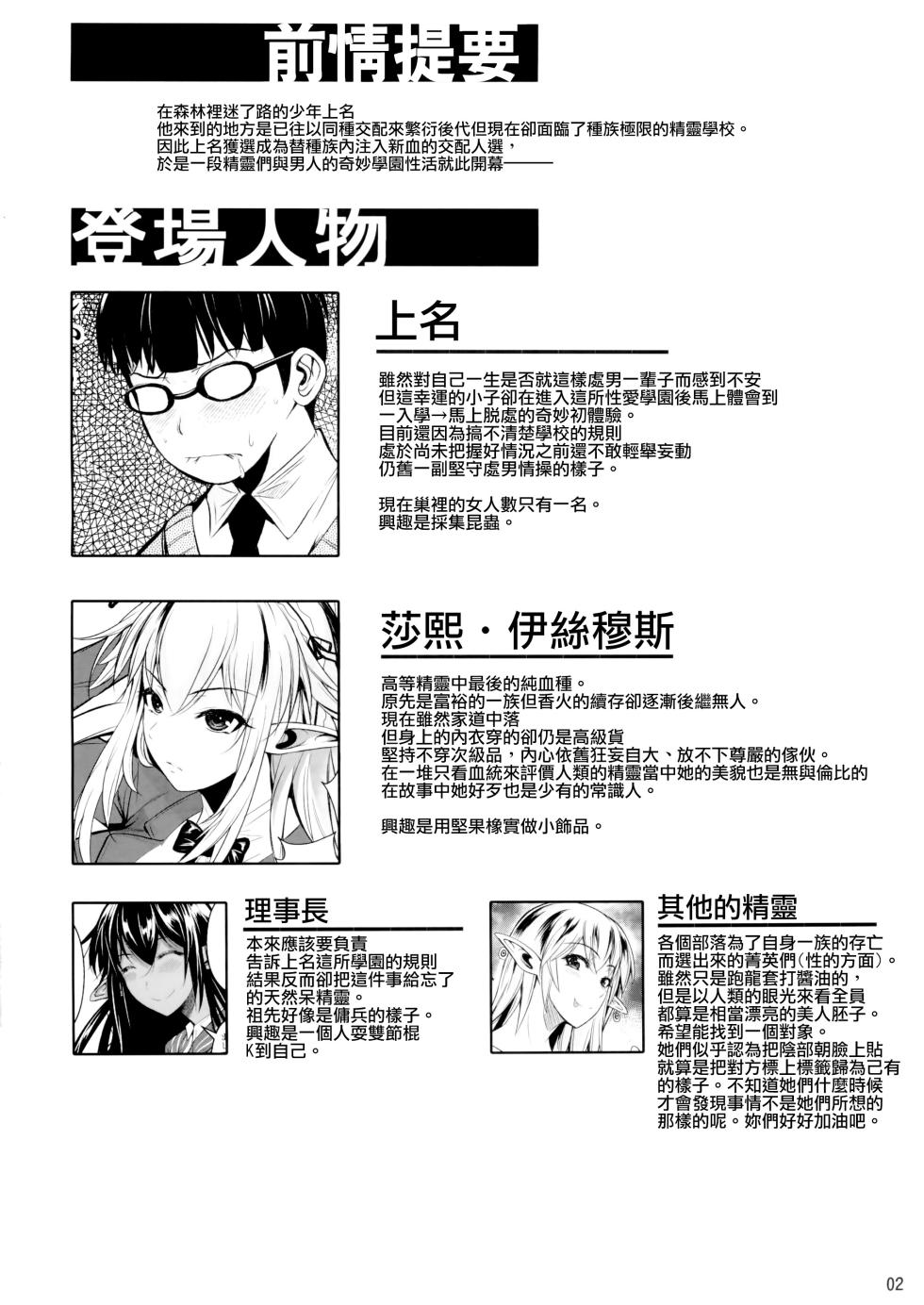 (C88) [Shoot The Moon (Fuetakishi)] High Elf × High School Haku [Chinese] [我尻故我在個人漢化] [Decensored] - Page 4