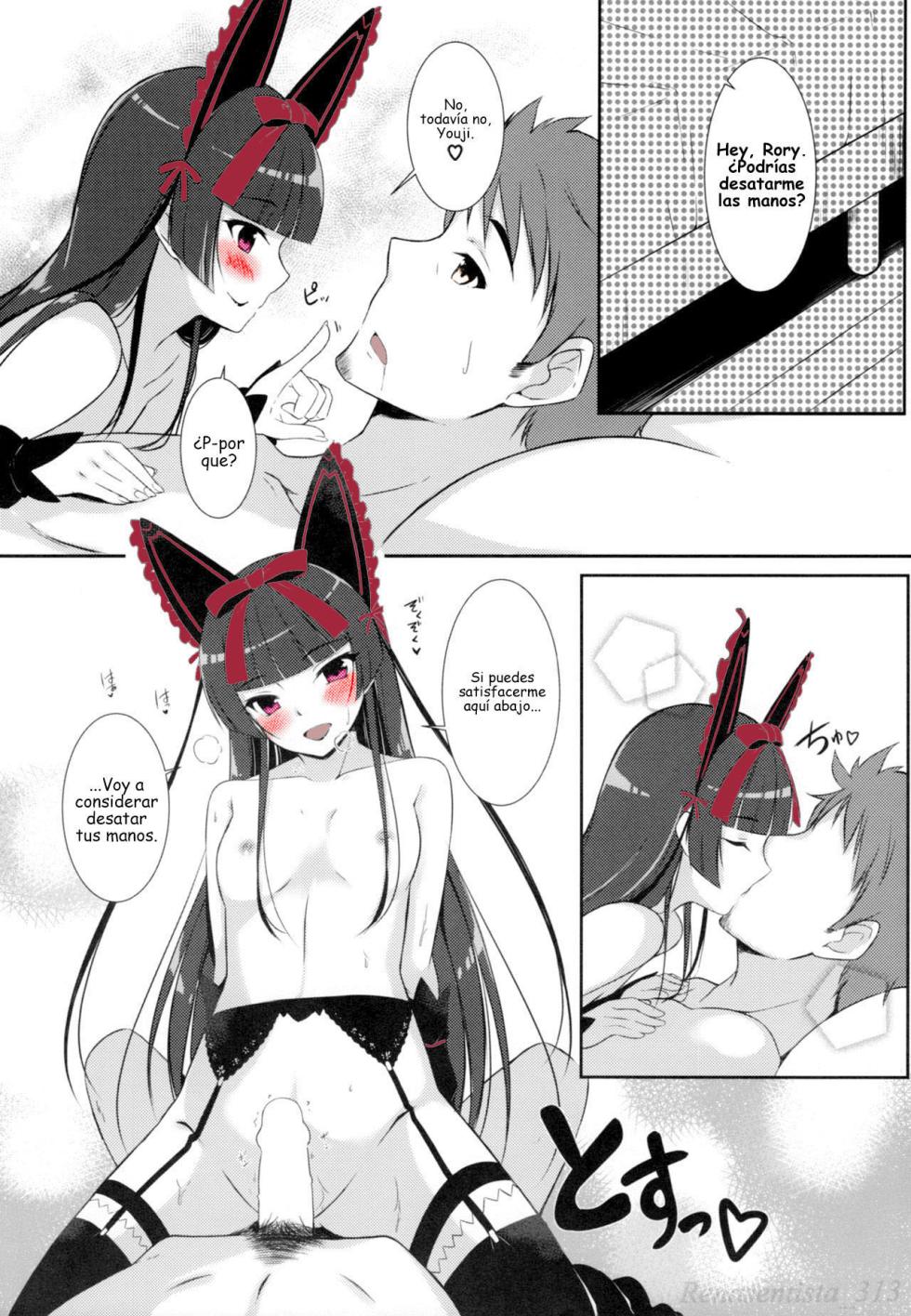 (C89) [Matatabi Sanjou (HaRu)] Konya wa Nigasanai wa yo | You Aren't Getting Away Tonight (Gate: Jieitai Kano Chi nite, Kaku Tatakaeri) [Spanish] - Page 10