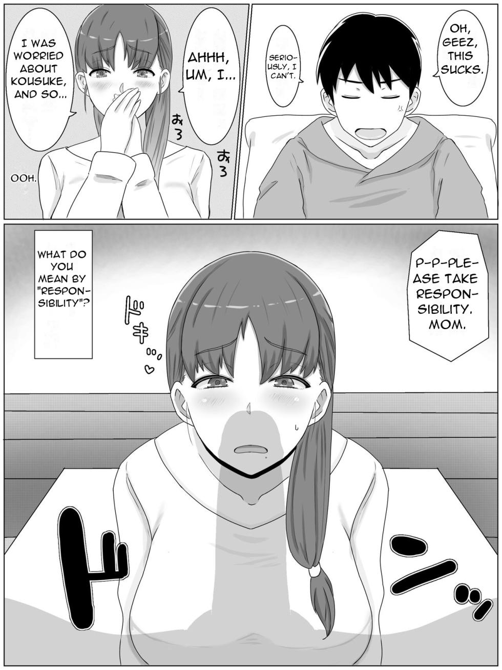 [Saimonke] Kaa-san to Shitai Koto ~ Musuko no Kodane de Haramu Kyonyuu Haha [English][DarklordMTLs] - Page 8