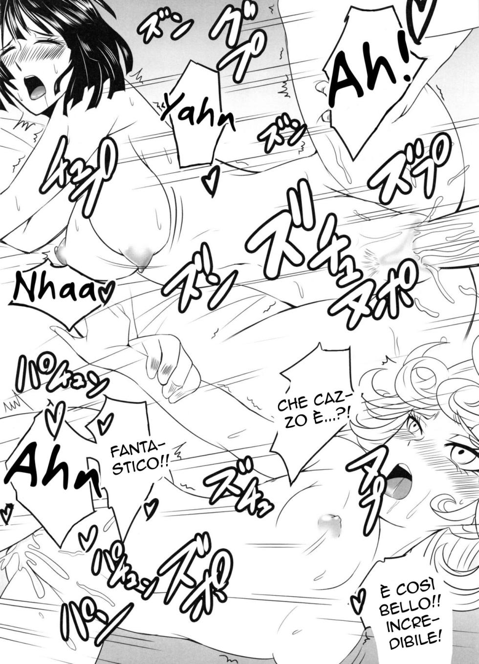 (C91) [Uchuu ☆ Porta (Kawa)] Dekoboko Love Sister 2-gekime! | Tra Tornado e Tempesta 2 (One Punch Man) [Italian] - Page 15