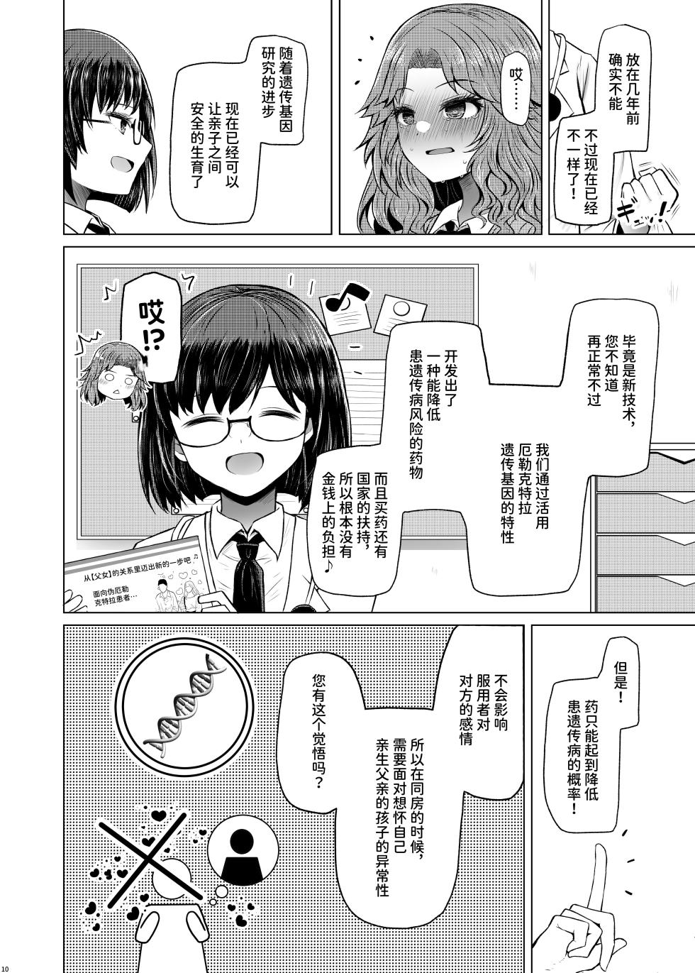 [Furafura Toxin (Arano Oki)] Idensei Shikkan no Risk ga Nai nara Papa to Kozukuri Shite mo Ii yo ne 5 [Chinese] [space6ar] [Digital] - Page 10