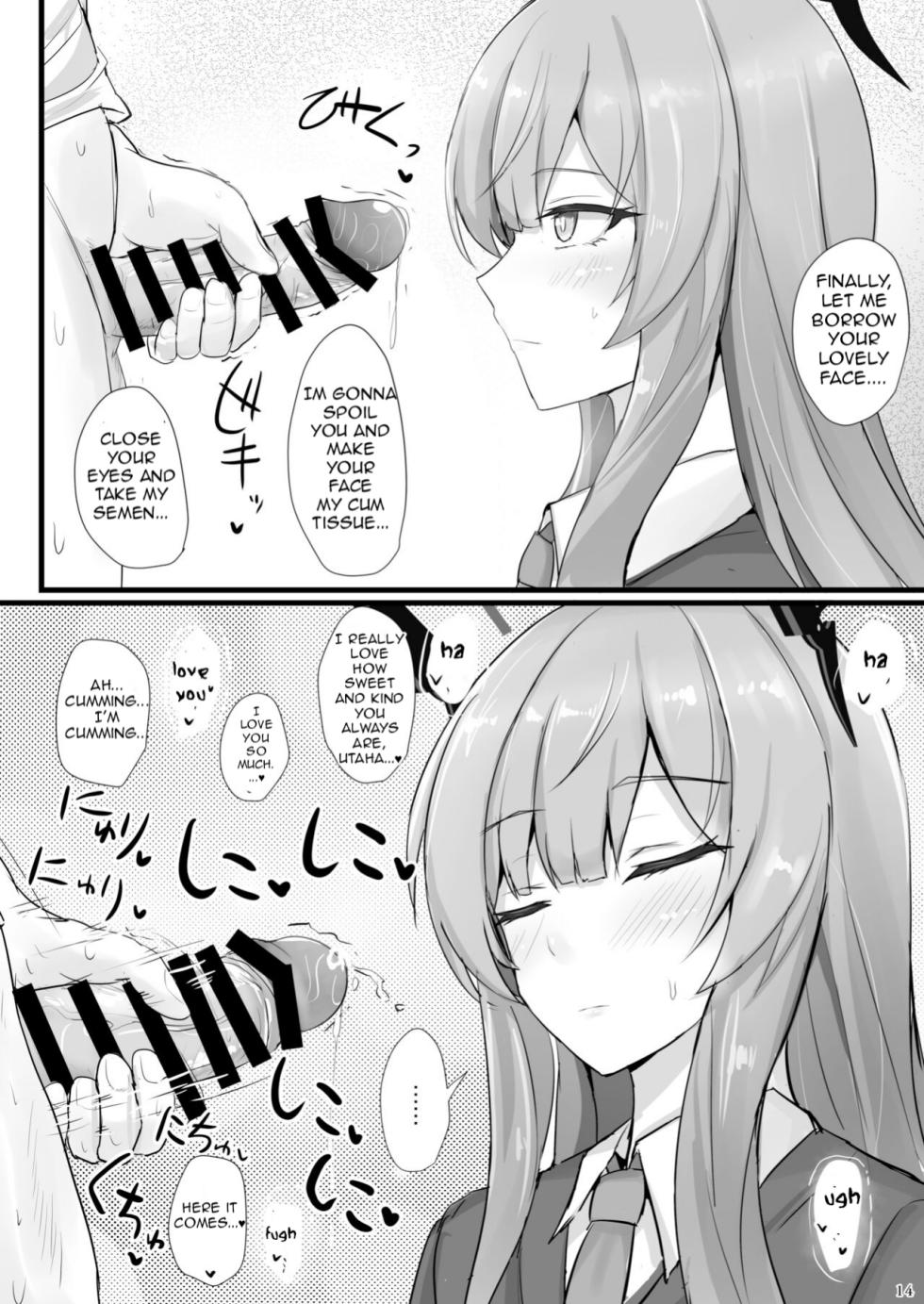 [Hakuginmokusei (Poshi)] Yasashii Shiraishi Utaha ni Amaete Nukitai | I want to be spoiled by the kind-hearted Shiraishi Utaha (Blue Archive) [English] [Kuwana] [Digital] - Page 13