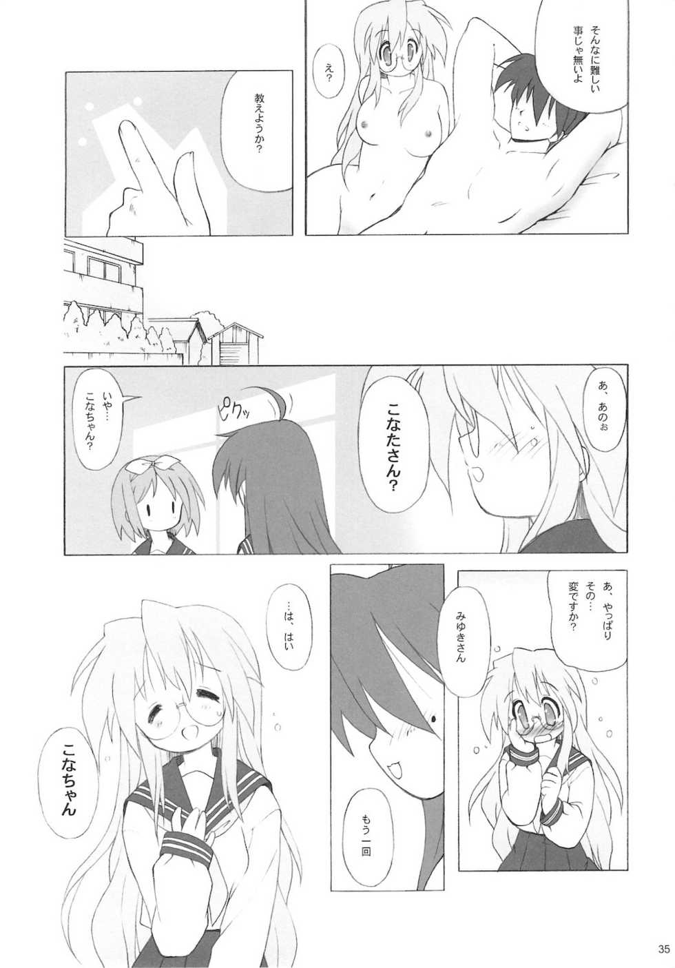 (C77) [Kanchuumimai (Makuwa)] Kanchuumimai SP 3yuki3 (Lucky Star) - Page 37